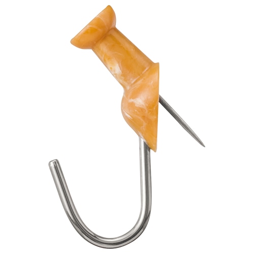 ベロス　ダルマボードフックピン　耐荷重約2kg　マーブルブラウン　BHP-3512BR　1パック（3個）（ご注文単位1パック）【直送品】