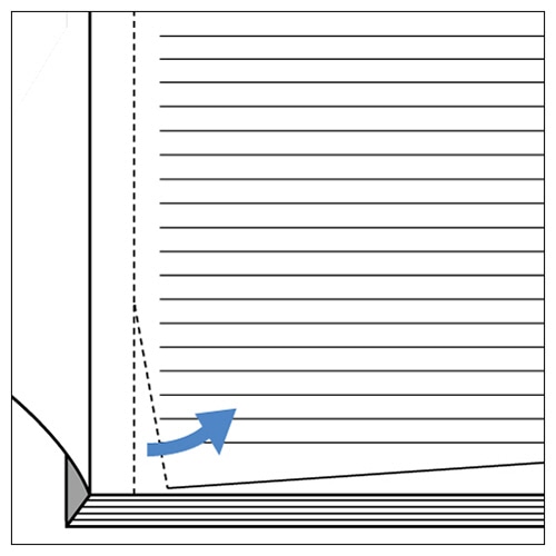 コクヨ キャンパスカットオフノート A7変形 B罫 48枚 ノ-M241BN 1冊(ご注文単位1冊)【直送品】
