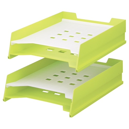 リヒトラブ マルチレタートレー A4タテ 乳白 A-7300-1 1組(2個)(ご注文単位1組)【直送品】