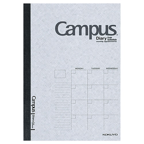 コクヨ　キャンパスダイアリー（フリータイプ）　A5　24枚　ニ-CF103N　1冊（ご注文単位1冊）【直送品】
