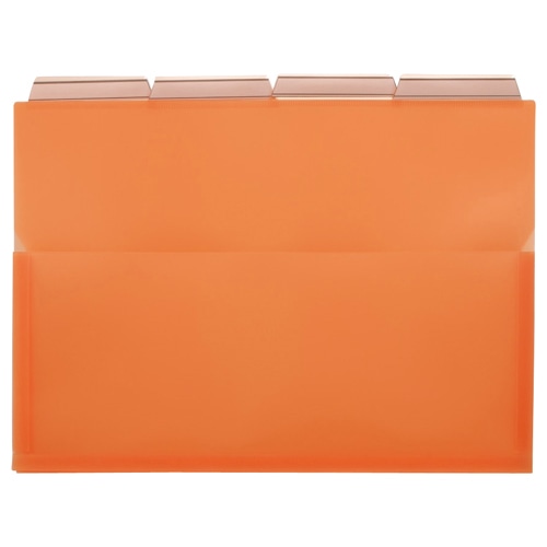 ライオン事務器　PPポケットホルダー（エール）　A4　オレンジ　マチ付　PH-42A-D　1パック（4冊）（ご注文単位1パック）【直送品】