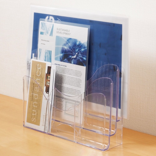 クルーズ スマートスタンド 仕切り2個付 クリア CR390201 1個(ご注文単位1個)【直送品】