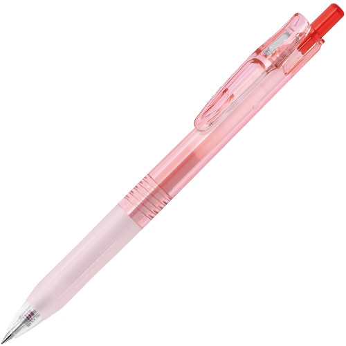 ゼブラ ジェルボールペン バイオチューブ搭載サラサクリップ 0.5mm 赤 (軸色:サンライズコーラル) BI-JJ15-SC 1本(ご注文単位1本)【直送品】