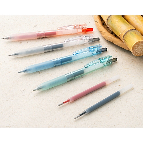 ゼブラ ジェルボールペン バイオチューブ搭載サラサクリップ 0.5mm 黒 (軸色:ウォータークリアー) BI-JJ15-WC 1本(ご注文単位1本)【直送品】