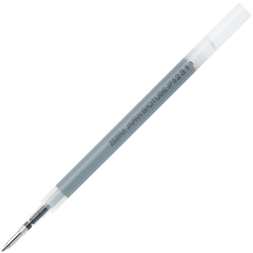ゼブラ ジェルボールペン バイオチューブ替芯 JF-0.5芯 黒 P-BIO-RJF5-BK 1本(ご注文単位1本)【直送品】