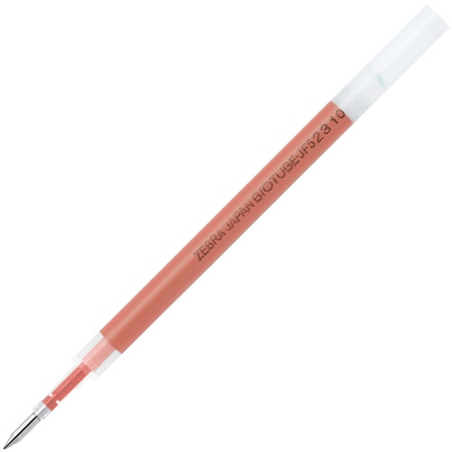 ゼブラ ジェルボールペン バイオチューブ替芯 JF-0.5芯 赤 P-BIO-RJF5-R5 1パック(5本)(ご注文単位1パック)【直送品】
