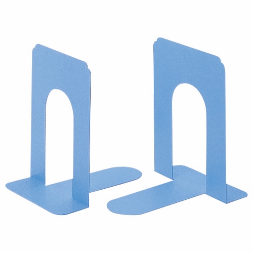 ライオン事務器　ブックエンド　T型　特大　ライトブルー　NO.9　1組（2枚）（ご注文単位1組）【直送品】