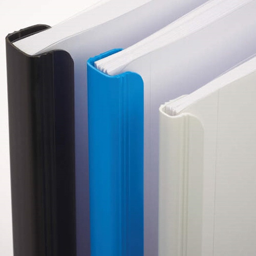 ライオン事務器　レポートカバー　A4タテ　約80枚収容　ブルー　RC-83　1パック（10冊）（ご注文単位1パック）【直送品】