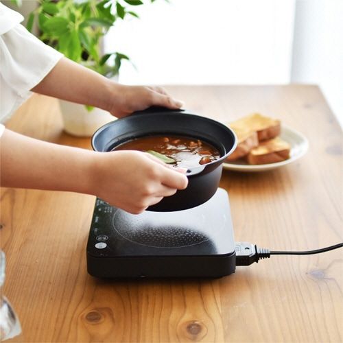 ドリテック IHクッカー ピッコリーノ 1000W ブラック DI-217BK 1台(ご注文単位1台)【直送品】