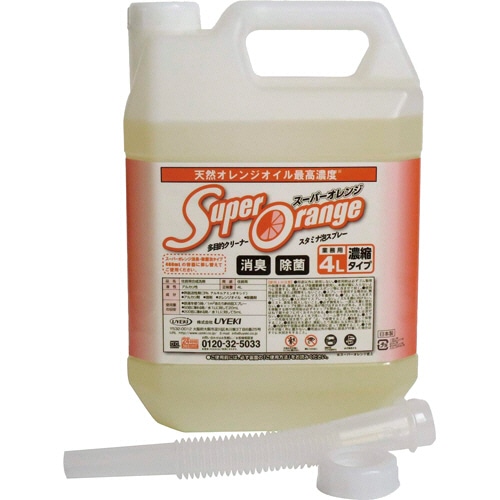 UYEKI　スーパーオレンジ　消臭・除菌泡タイプ　業務用　4L　1本（ご注文単位1本）【直送品】
