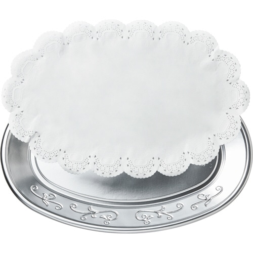 アートナップ　パーティープレート　レースペーパー付　中　PA-07　1パック（3枚）（ご注文単位1パック）【直送品】