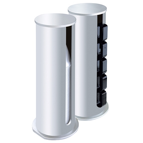 日本デキシー インサートカップディスペンサー シルバー GOT501DS 1個(ご注文単位1個)【直送品】