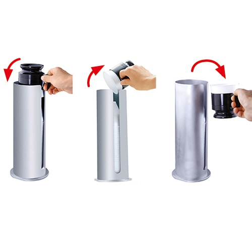 日本デキシー インサートカップディスペンサー シルバー GOT501DS 1個(ご注文単位1個)【直送品】