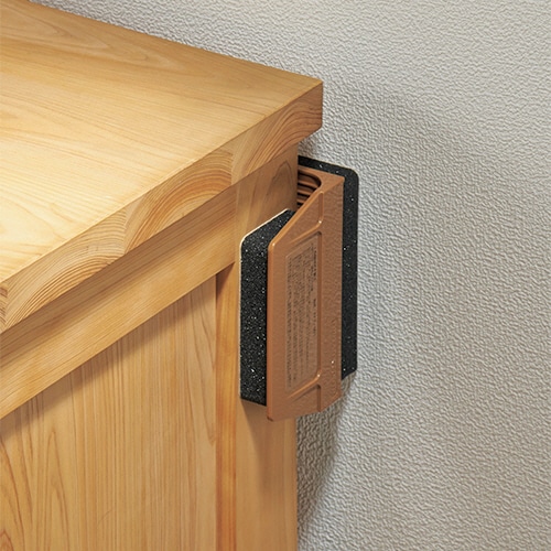 不二ラテックス L型固定式不動王 ブラウン FFT-001 1パック(2個)(ご注文単位1パック)【直送品】