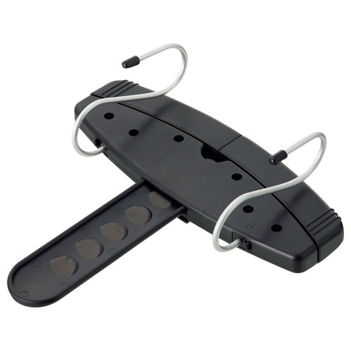 日乃本錠前 チェアハンガー 服の神2 黒 IHF08-P01 1個(ご注文単位1個)【直送品】