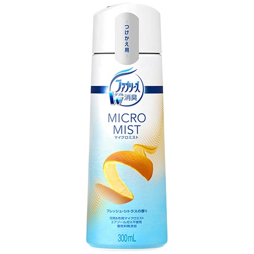 P＆G　ファブリーズ　マイクロミスト　フレッシュ・シトラスの香り　つけかえ用　300ml　1本（ご注文単位1本）【直送品】