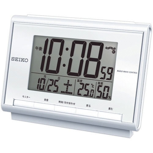 セイコー　デジタル電波目ざまし時計　SQ698S　1台（ご注文単位1台）【直送品】