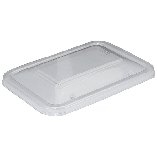 デンカポリマー　長角丼　Eー110フタ　1パック（50枚）（ご注文単位1パック）【直送品】