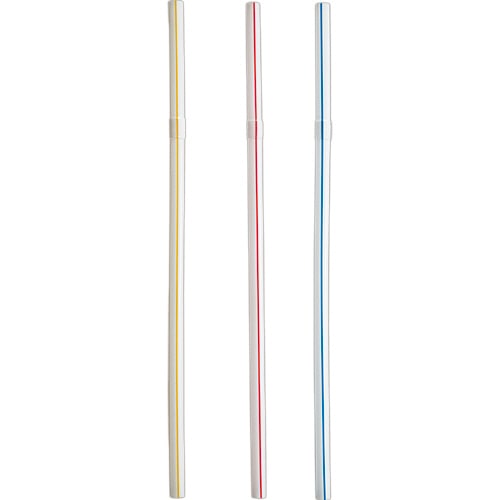 大和物産　まがるカラーストロー　裸　1パック（500本）（ご注文単位1パック）【直送品】