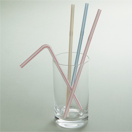 大和物産 まがるカラーストロー ポリ袋入 1パック(500本)(ご注文単位1パック)【直送品】