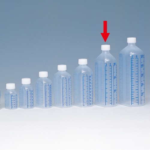 シンリョウ　プリントメモリ瓶　青目盛　300ml　1セット（40本）（ご注文単位1セット）【直送品】