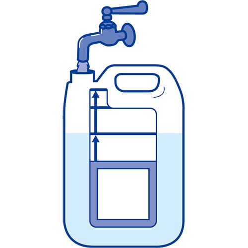 花王 液体洗剤希釈用空ボトル 5L 1本(ご注文単位1本)【直送品】