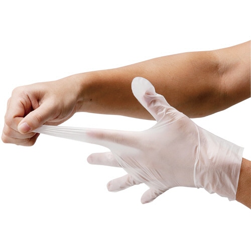 川西工業 ポリエチレン手袋 ストレッチ M 2017M 1箱(100枚)(ご注文単位1箱)【直送品】