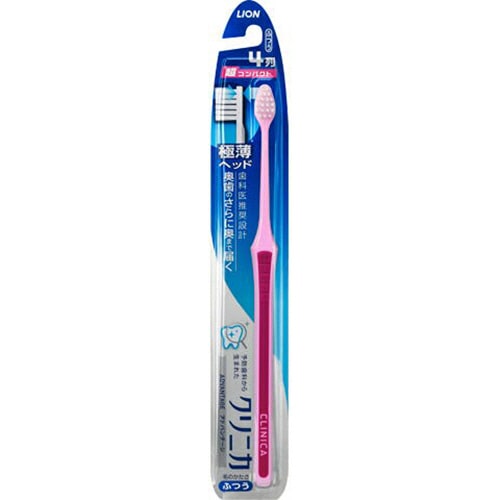 ライオン クリニカ アドバンテージ ハブラシ 4列超コンパクト ふつう 1本(ご注文単位1本)【直送品】