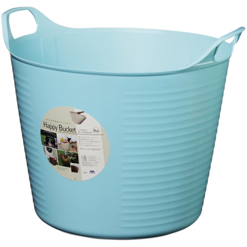 ヒマラヤ化学 ハッピーバケット 本体 丸 M ブルー 1個(ご注文単位1個)【直送品】