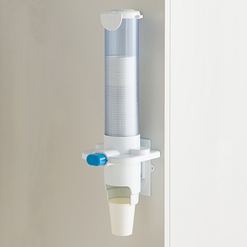 スマイル　紙コップディスペンサー　5オンス用　ホワイト　1台（ご注文単位1台）【直送品】