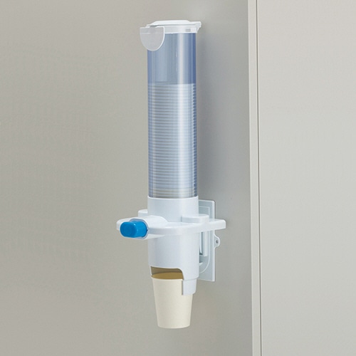 スマイル　紙コップディスペンサー　7オンス用　ホワイト　1台（ご注文単位1台）【直送品】