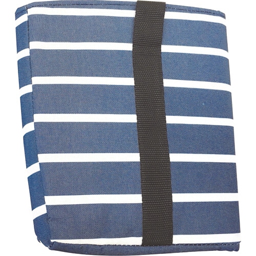 オカザキ 保冷保温ショッピングバッグ ボーダー柄 1個(ご注文単位1個)【直送品】