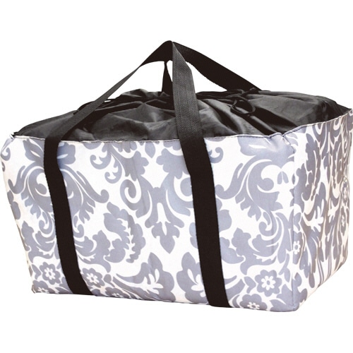 オカザキ　保冷保温ショッピングバッグ　アラベスク柄　1個（ご注文単位1個）【直送品】