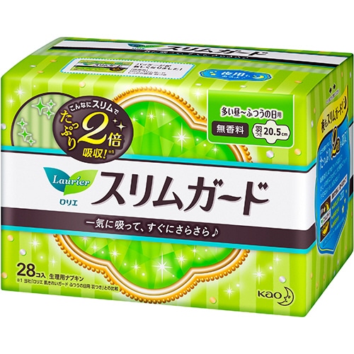 花王　ロリエ　スリムガード　多い昼-ふつうの日用　羽つき　1パック（28個）（ご注文単位1パック）【直送品】