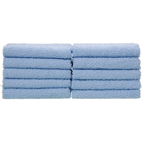 おしぼりタオル　ブルー　110匁　1パック（10枚）（ご注文単位1パック）【直送品】