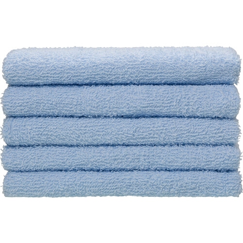 フェイスタオル　ブルー　230匁　1パック（5枚）（ご注文単位1パック）【直送品】