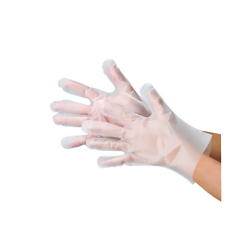 川西工業 ポリエチレン手袋 内エンボス クリア S #2013 1箱(100枚)(ご注文単位1箱)【直送品】