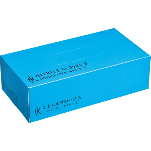 ファーストレイト ニトリルグローブ3 パウダーフリー L FR-5558 1箱(200枚)(ご注文単位1箱)【直送品】