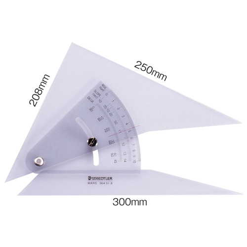 ステッドラー　マルス　勾配三角定規　25cm　964　51-10　1個（ご注文単位1個）【直送品】