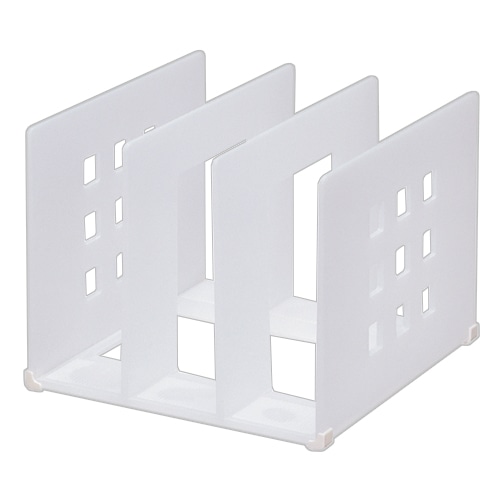 リヒトラブ　仕切ラック　L　幅200mm　乳白　A-7321-1　1個（ご注文単位1個）【直送品】