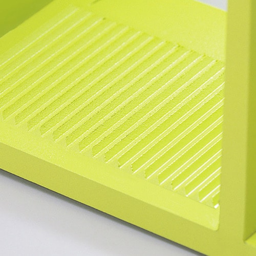 リヒトラブ 仕切ラック L 幅200mm 黄緑 A-7321-6 1個(ご注文単位1個)【直送品】