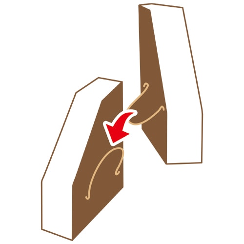 TANOSEE ボックスファイル(WOODY) A4スリムタテ 背幅65mm ナチュラル 1パック(3冊)(ご注文単位1パック)【直送品】