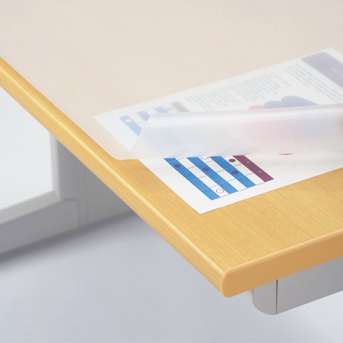 ライオン事務器　デスクマット　再生オレフィン製　ノングレア仕上　シングル　1390×690×1.5mm　No.147-SR　1枚（ご注文単位1枚）【直送品】