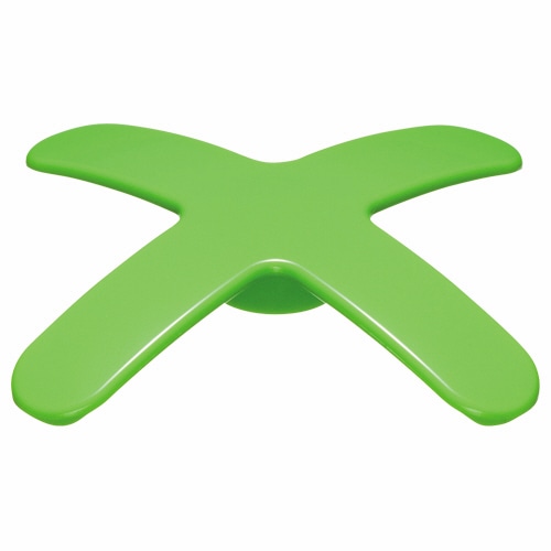 ライオン事務器 マグネットバー ペケピタミニ クロスバータイプ 幅57×奥行57×高さ8mm ライムグリーン MB57X-1P 1個(ご注文単位1個)【直送品】