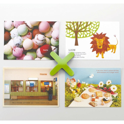 ライオン事務器 マグネットバー ペケピタミニ クロスバータイプ 幅57×奥行57×高さ8mm 透明 MB57X-1P 1個(ご注文単位1個)【直送品】