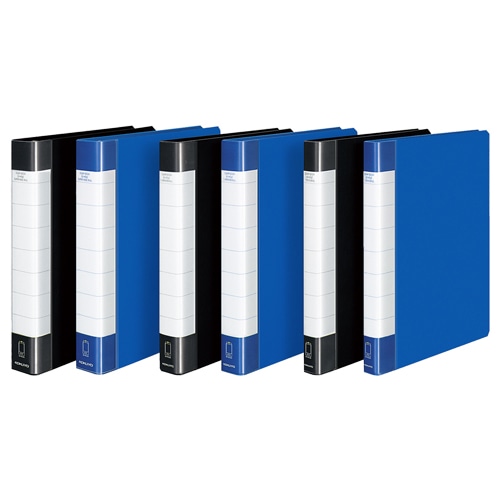 コクヨ クリヤーブック(タフボディ) 替紙式 A4タテ 30穴 30ポケット付属 背幅38mm 青 ラ-J730B 1冊(ご注文単位1冊)【直送品】