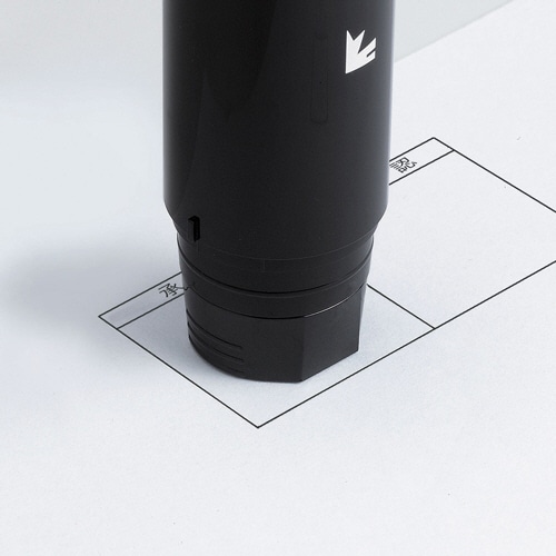 シヤチハタ データーネームEX 15号 本体 ブラック (インキ色:赤) XGL-15H-R 1個(ご注文単位1個)【直送品】