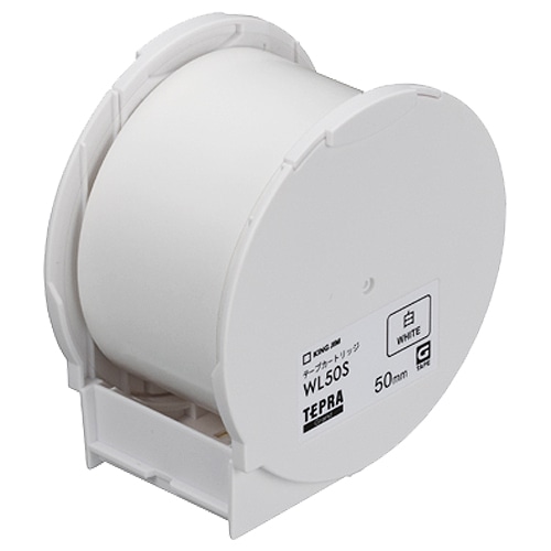 キングジム　テプラ　Grand　テープカートリッジ　50mm　白　WL50S　1個（ご注文単位1個）【直送品】