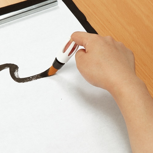 墨運堂　ゆび筆　軸（白色・太）　穂先（大）　30671　1個（ご注文単位1個）【直送品】