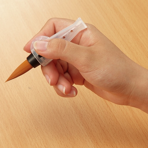 墨運堂　ゆび筆　軸（白色・太）　穂先（大）　30671　1個（ご注文単位1個）【直送品】